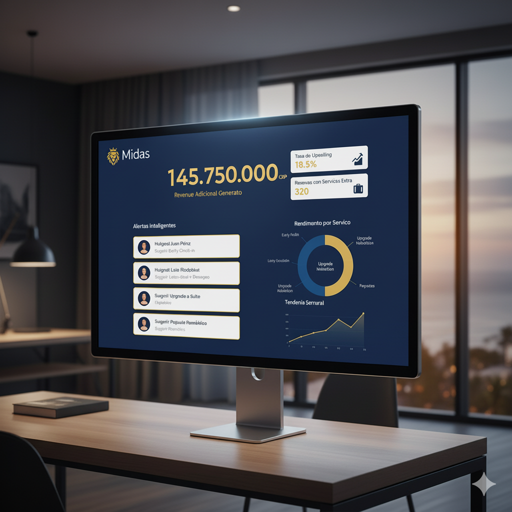Vista previa del Dashboard de Midas